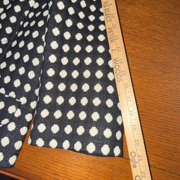 Jones New York Collection Woman Blazer 24W Black White Polka Dot Zip Jacket Line - Picture 11 of 16
